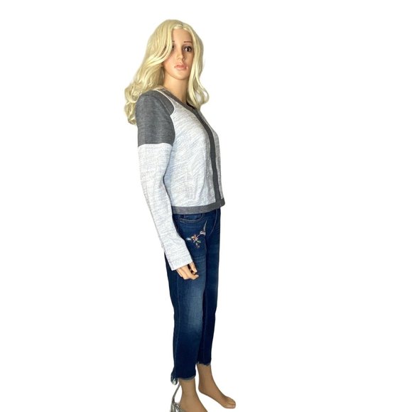 NWT CAbi  Shrunken Moto Blazer Jacket M in Gunmetal Gray #211 MSRP$158 - Picture 16 of 16